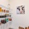 a room with shelves with items on them